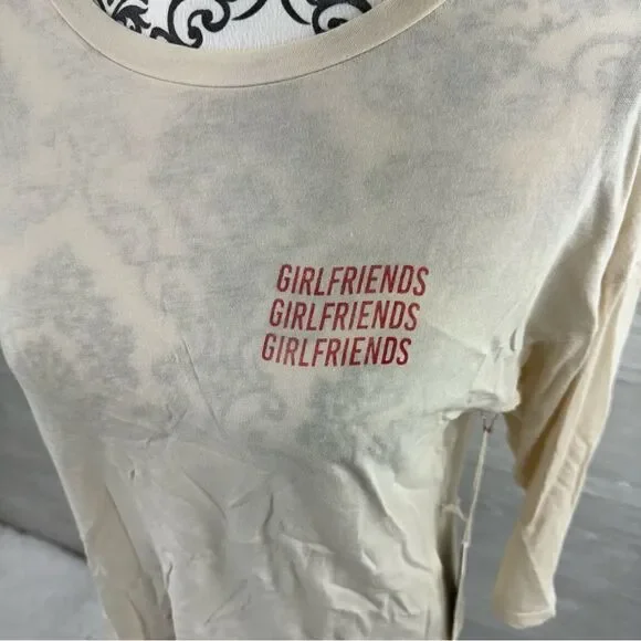 Mate The Label Girlfriends Devi 3/4 Sleeves Organic T-Shirt Top NWT - Picture 4 of 11